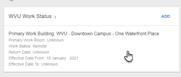 Applaud-Updating an Employee's Work Status